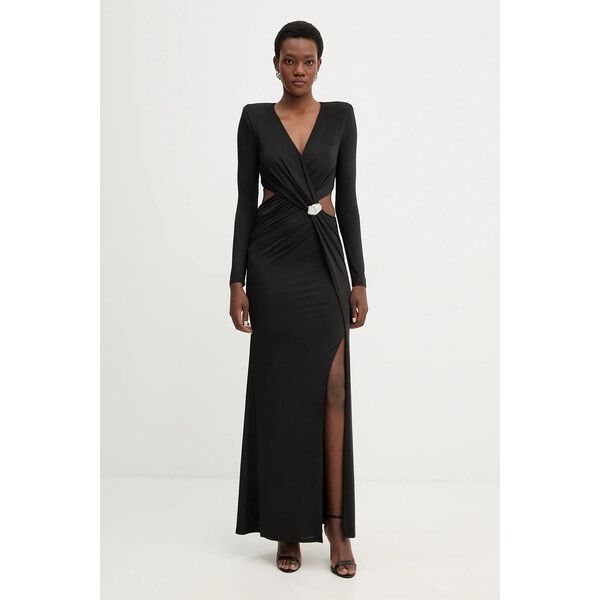 Marciano by Guess sukienka ELSA  kolor czarny maxi dopasowana 6RGK06 6262Z 6RGK06.6262Z