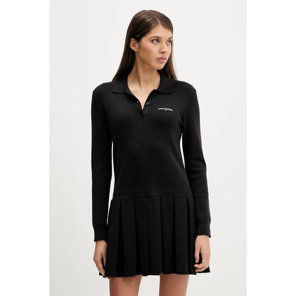 Tommy Jeans sukienka  kolor czarny mini rozkloszowana DW0DW22464