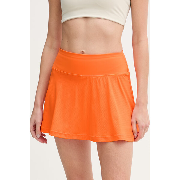 adidas Performance spódnica sportowa  kolor pomarańczowy mini rozkloszowana KC5507