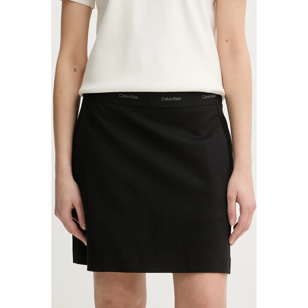Calvin Klein spódnica  kolor czarny mini ołówkowa LV044E621G