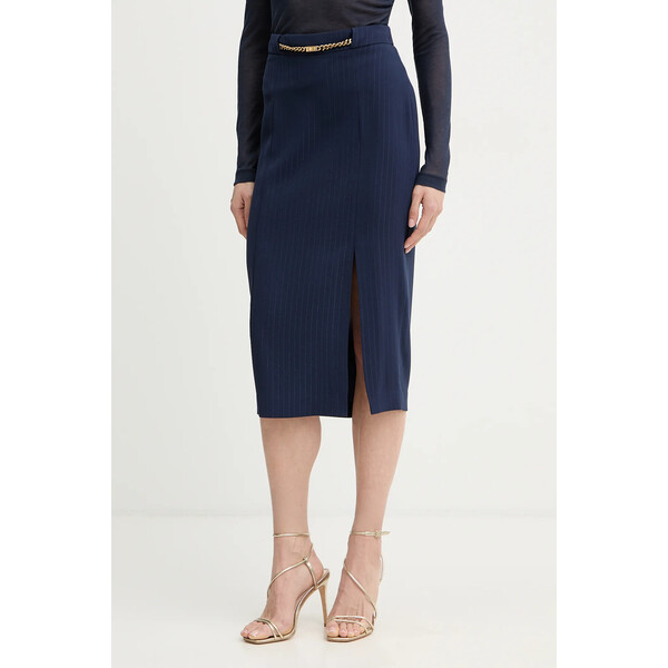 Marciano by Guess spódnica NICLA  kolor granatowy midi ołówkowa 6RGD09 7438A 6RGD09.7438A