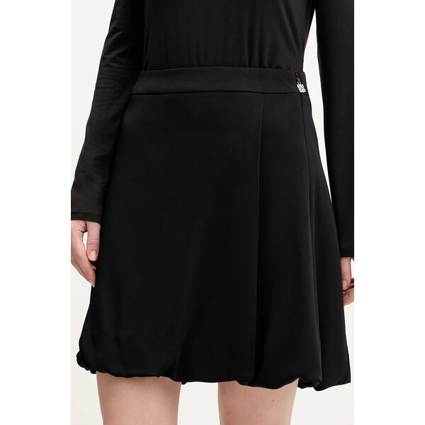 HUGO spódnica Ramunti  kolor czarny mini rozkloszowana 50554440