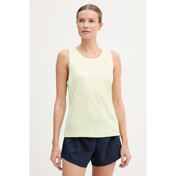 Puma top do biegania Velocity  kolor zielony 526574