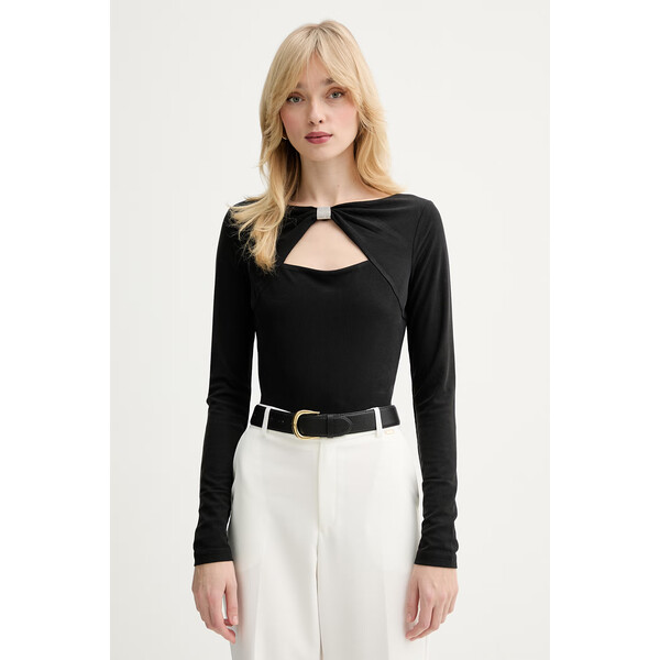 Guess longsleeve MILENA  kolor czarny W6RP11 KAQL2 W6RP11.KAQL2