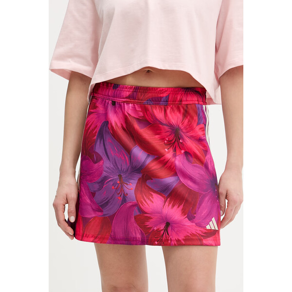 adidas spódnica x Farm Rio  kolor różowy mini prosta KS8060