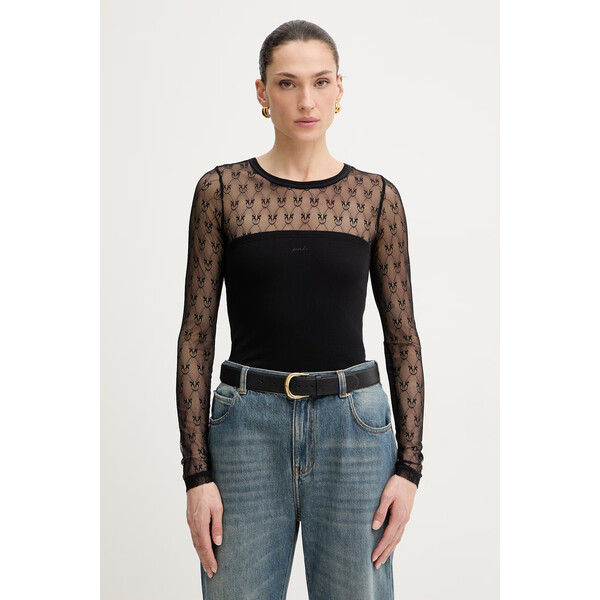 Pinko longsleeve  kolor czarny 106472 A362 106472.A362