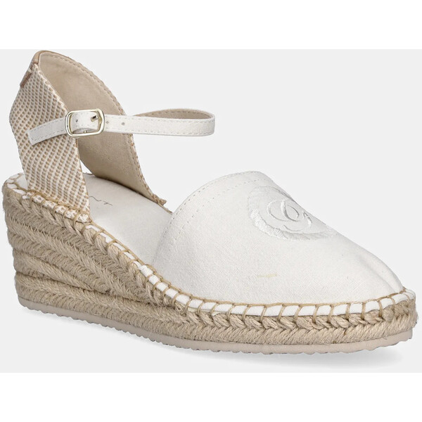 Gant espadryle Luliza  kolor beżowy na koturnie 30569947.G20