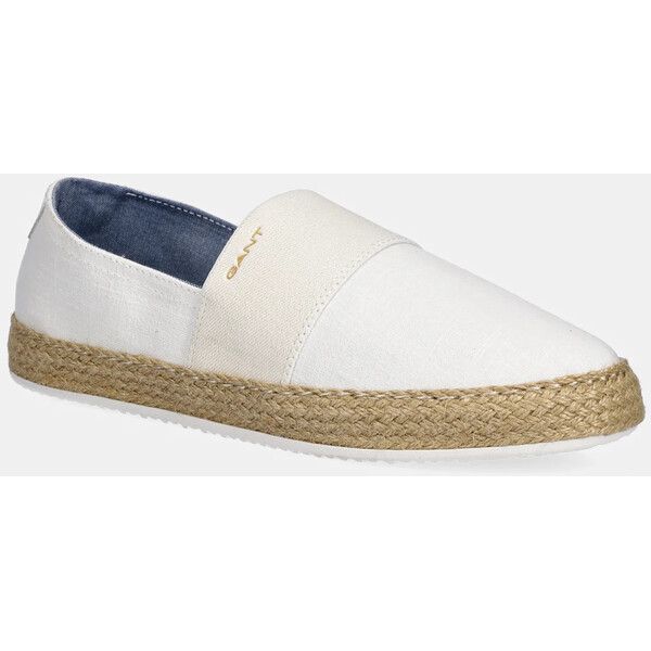Gant espadryle Raffiaville  kolor biały 30568943.G29