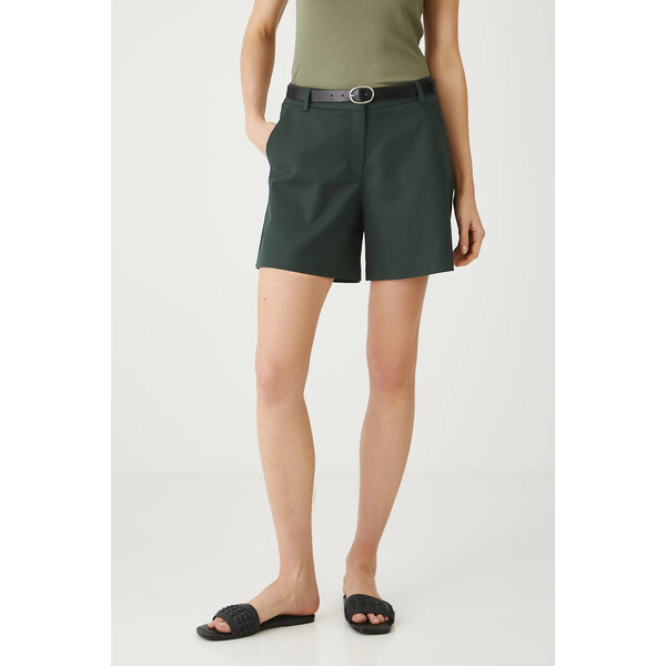 Medicine szorty  damskie kolor turkusowy gładkie medium waist RS25-SZDB00