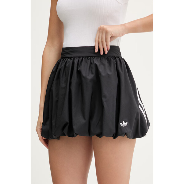 adidas Originals spódnica  kolor czarny mini rozkloszowana KD0299