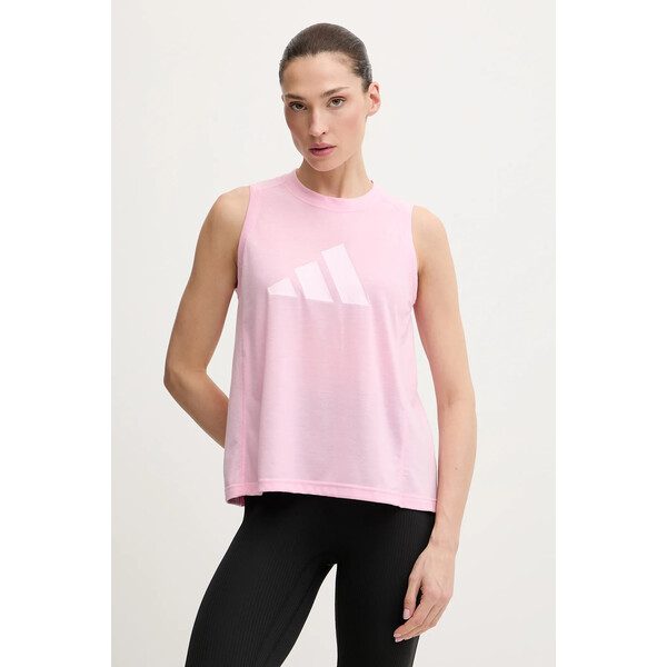 adidas Performance top treningowy  kolor różowy KC5542