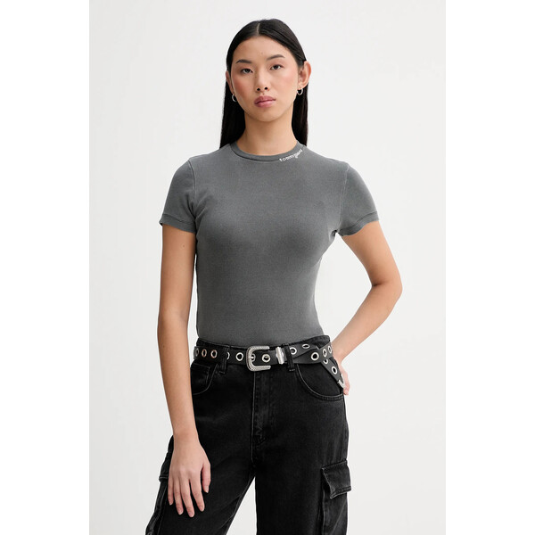 Tommy Jeans t-shirt  damski kolor szary DW0DW22079