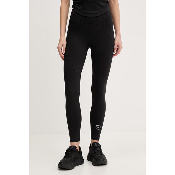 adidas by Stella McCartney legginsy treningowe  damskie kolor czarny gładkie JW4554