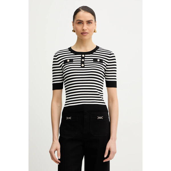 Morgan t-shirt  damski kolor biały MATTEA