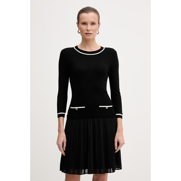 Morgan sukienka  kolor czarny mini rozkloszowana RNISSA