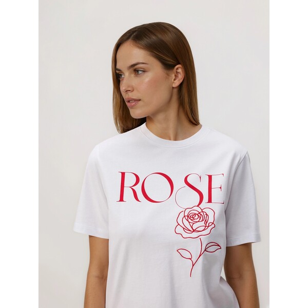 Reserved T-shirt z nadrukiem 181HT-00X