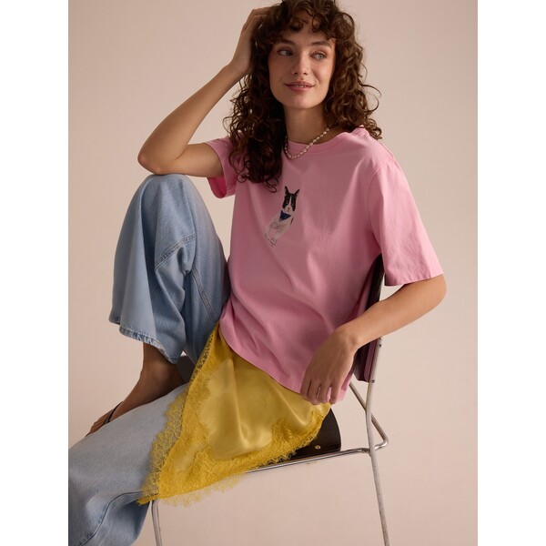 Reserved T-shirt z nadrukiem 271HT-03X