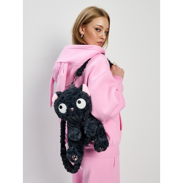 House Pluszowy plecak w kształcie kota 456JF-90X