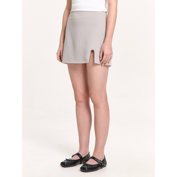 Cropp Jasnoszara spódniczka mini 108HX-09X