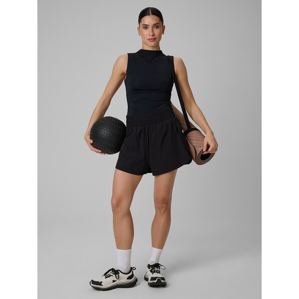 4F Spodenki treningowe szybkoschnące damskie - czarne 4FWSS25TFSHF0872-20S