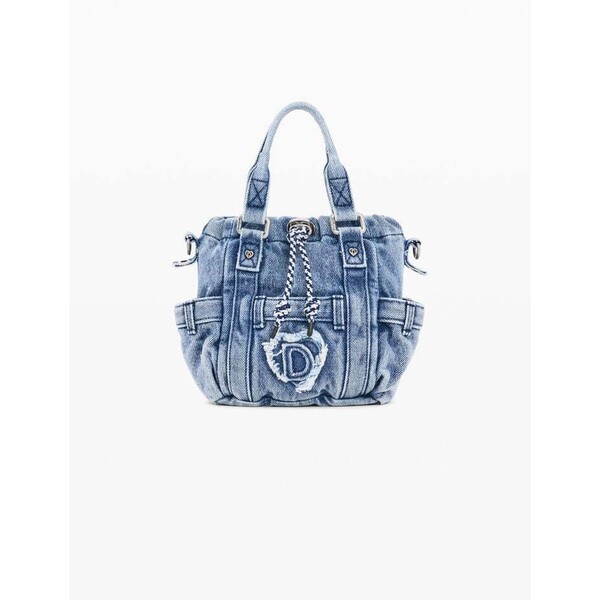 Desigual mini torba na ramię z denimu 26SAYD105005U