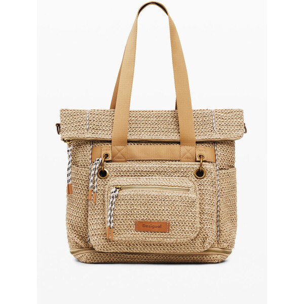 Desigual Duży modularny plecak z rafii 26SAKO021014U