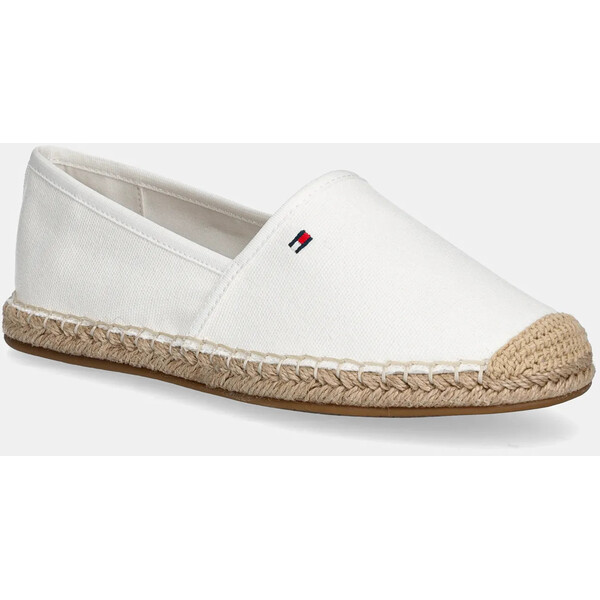 Tommy Hilfiger espadryle damskie FLAG CANVAS ESPADRILLE  białe FW0FW08541