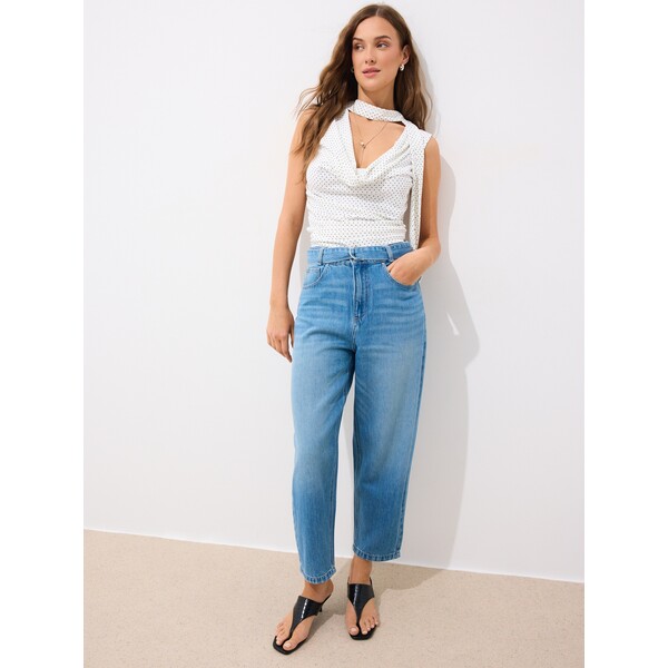 Mohito Jeansy balloon z paskiem 647IH-50J