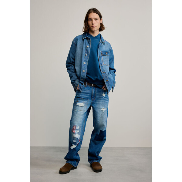 Desigual dżinsy z naszywkami 26SMDD082070