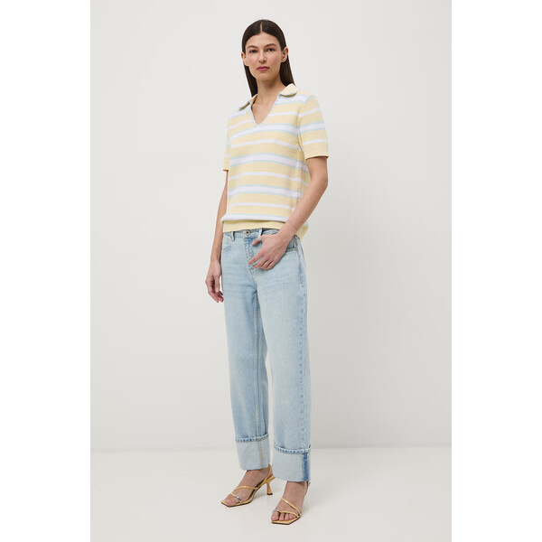 Medicine jeansy straight damskie  niebieskie RS26-SJD500