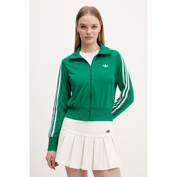 adidas Originals bluza  damska kolor zielony z aplikacją KD1333