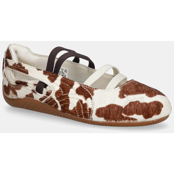 Puma baleriny skórzane Speedcat Ballet Cow Wns  kolor beżowy 407787