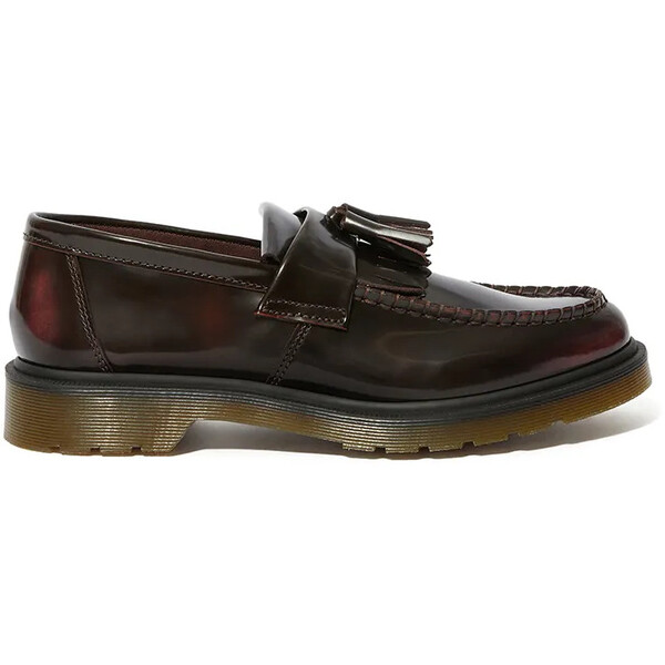 Dr. Martens mokasyny skórzane Adrian Tassel Loafer  kolor bordowy DM14573601