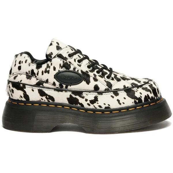 Dr. Martens półbuty damskie skórzane Buzz 5i 5 Eye Dalmatian  białe DM42846100