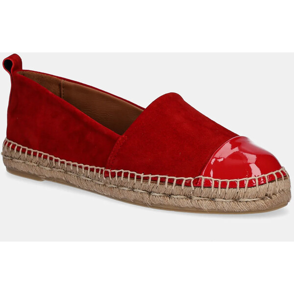 Billi Bi espadryle zamszowe  kolor czerwony na platformie A6700 A6700.Red