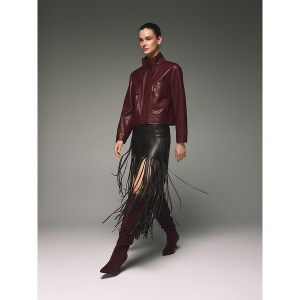 Reserved Zamszowe kozaki na szpilce 346ID-83X