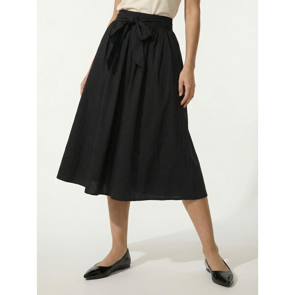 Sinsay Klasyczna spódnica midi z ozdobnym wiązaniem 305GZ-99X