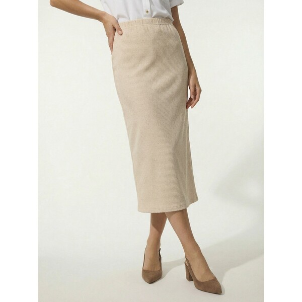 Sinsay Prążkowana spódnica midi z cyrkoniami 248GZ-08X