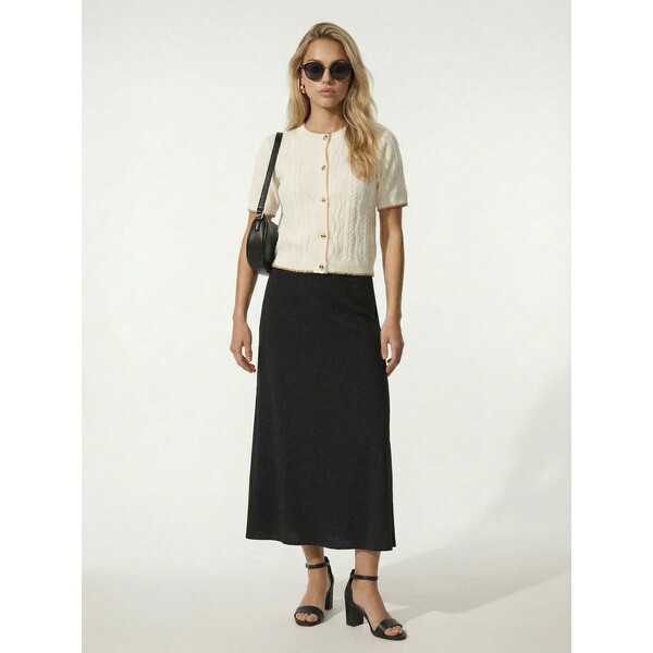 Sinsay Wiskozowa spódnica midi z rozcięciami po bokach 317GZ-99X