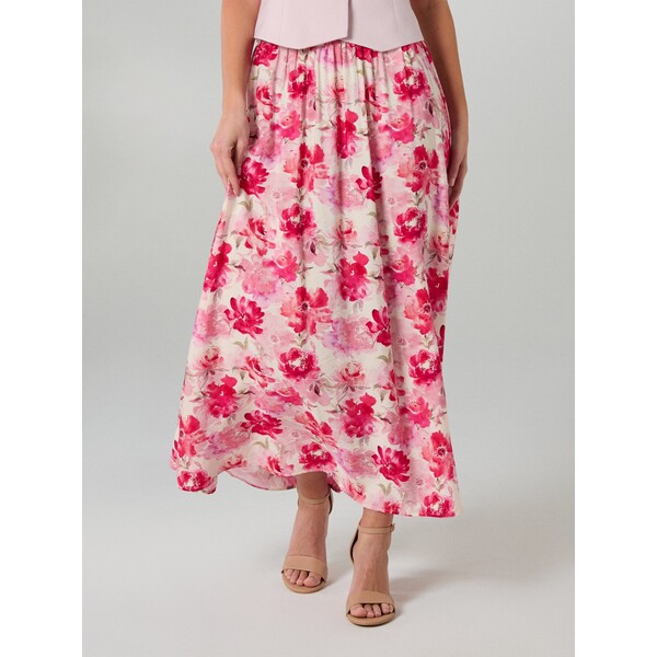 Sinsay Spódnica midi w kwiaty z wiskozą 316GZ-MLC