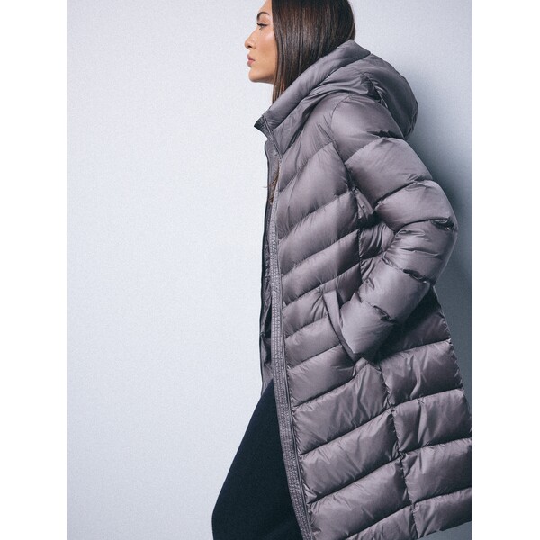 Mohito Pikowany płaszcz z naturalnym puchem 244GQ-90X