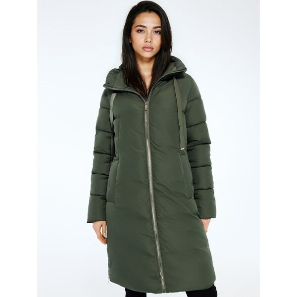 Mohito Pikowany płaszcz z kapturem 5310X-79X