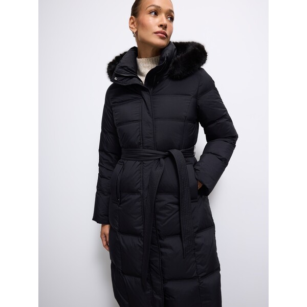 Mohito Pikowany płaszcz z naturalnym puchem 541GW-99X
