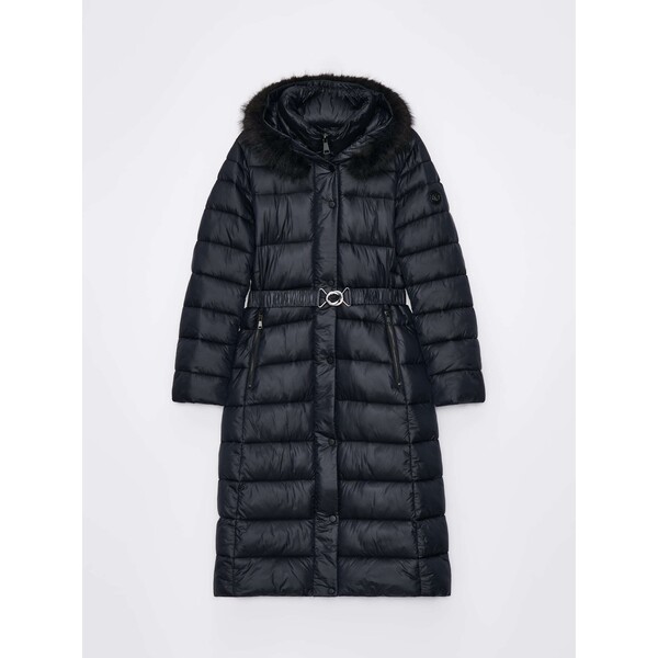 Mohito Długi pikowany płaszcz 6706X-99X