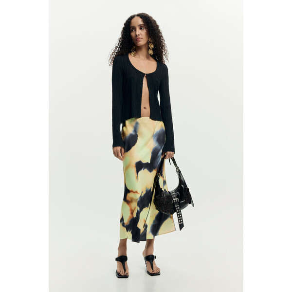 Desigual spódnica midi we wzory 26SWFWXA2000
