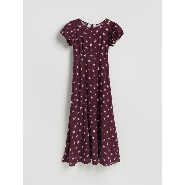 Reserved Wzorzysta sukienka maxi 467JO-88X