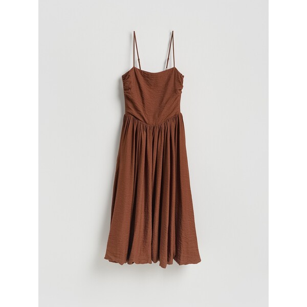 Reserved Sukienka midi z wiskozą 189KO-82X