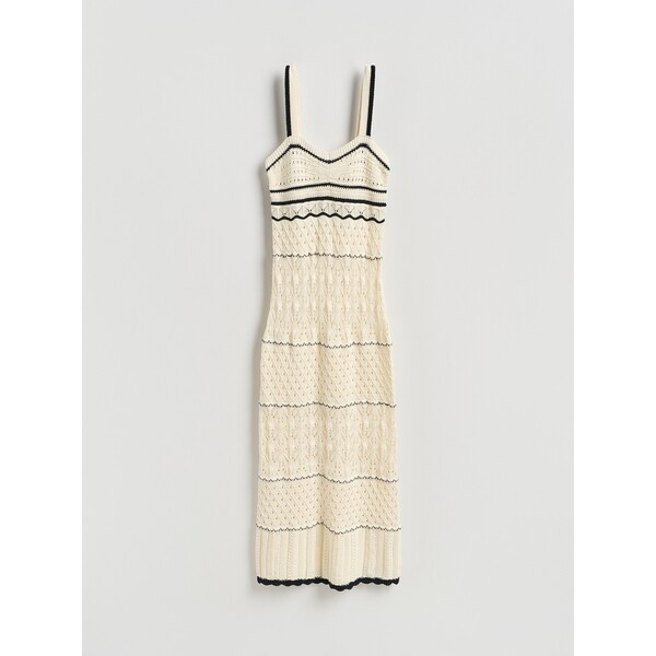 Reserved Sukienka w ażurowy wzór 557IY-MLC