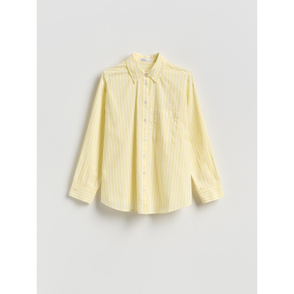 Reserved Bawełniana koszula w paski 799II-10X