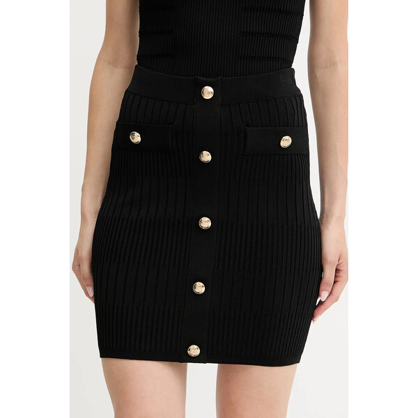 Marciano by Guess spódnica JANET  kolor czarny mini prosta 5YGD32 5881Z 5YGD32.5881Z